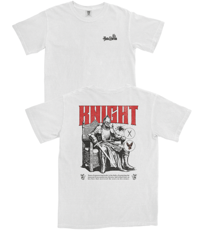 White short-sleeve t-shirt shown from both front and back. 